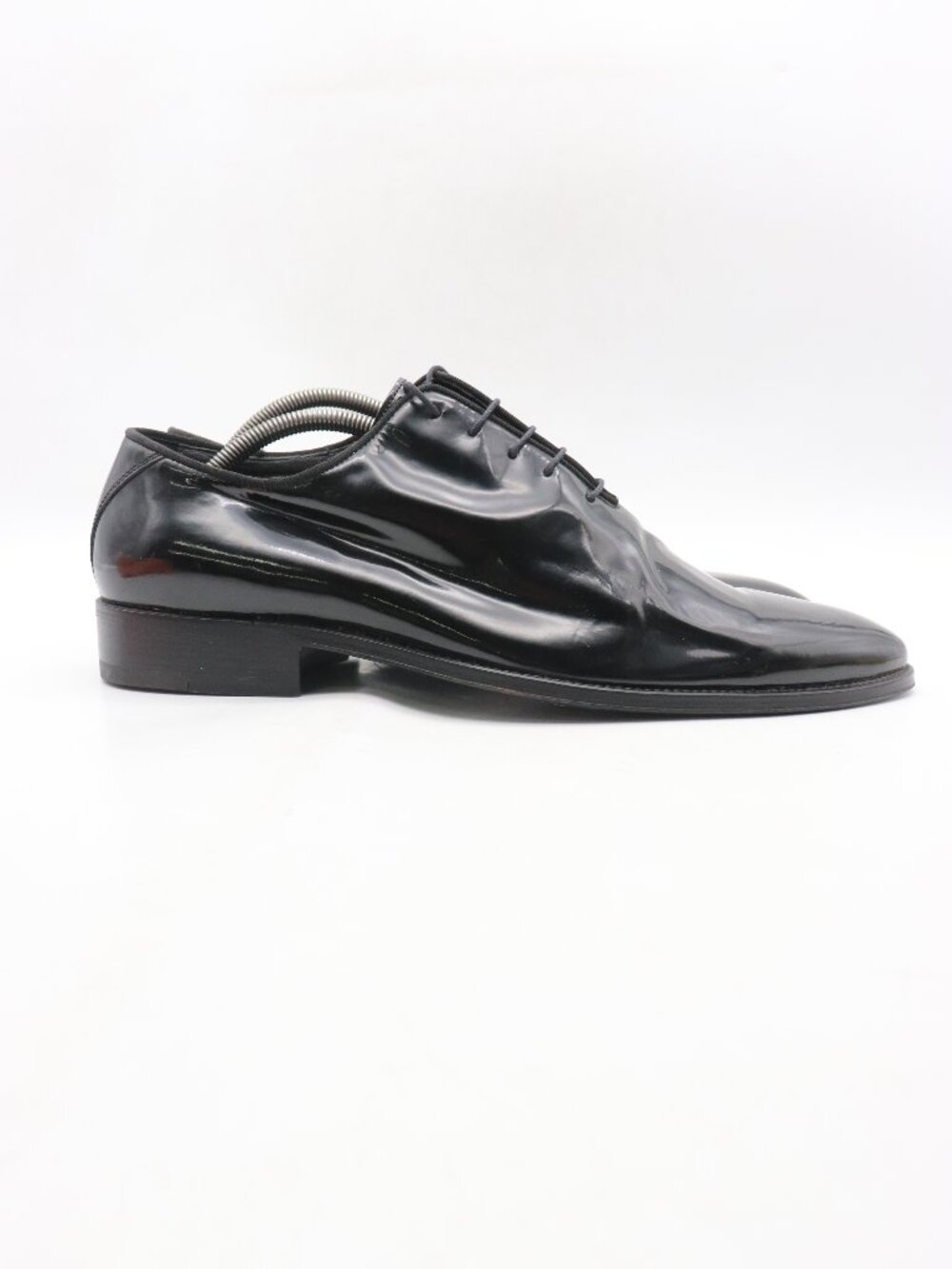 Bally Talabes Black Patent Leather Men's Size 11.5 Oxford Dress Shoes Lace Up